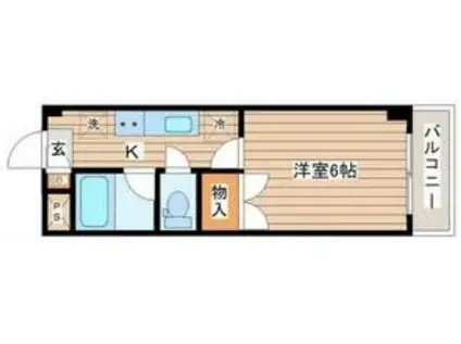 AIN DAINOHARA(1K/3階)の間取り写真