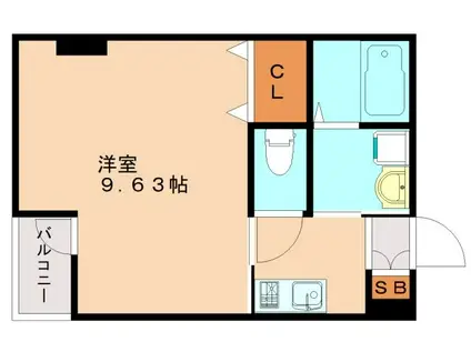 GRAND FORT(1K/5階)の間取り写真