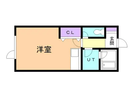 レジデンスニューブリーズ(ワンルーム/3階)の間取り写真