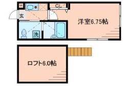 グリーンハイツ(1K/2階)の間取り写真