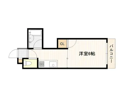 STビルNO.13(1K/1階)の間取り写真