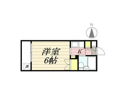 メゾン・ド・ソメイユ(ワンルーム/2階)の間取り写真