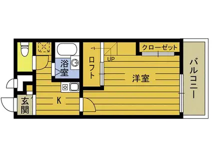 ピアシャンテ(1K/3階)の間取り写真