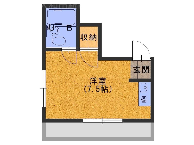 萱島サンヴィアンテ(ワンルーム/4階)の間取り写真