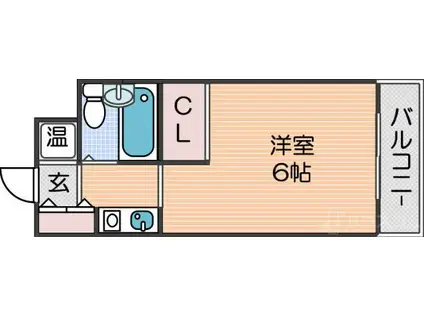 ラフォーレ花園(ワンルーム/7階)の間取り写真