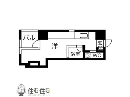 YS GARDEN(ワンルーム/5階)の間取り写真