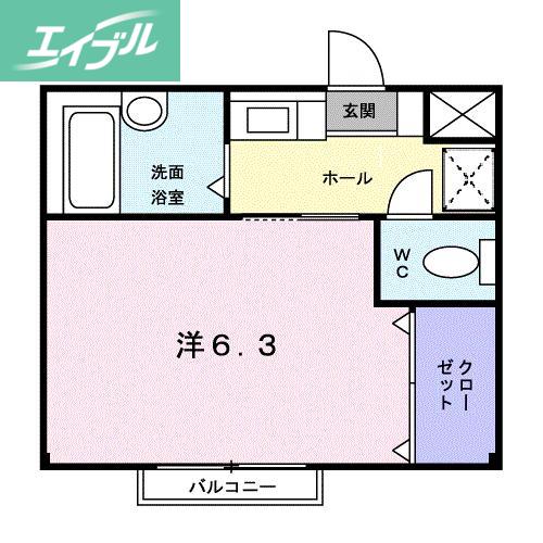 シティ大森(1K/2階)の間取り写真