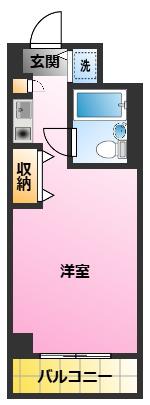TS GARDEN新丸子(ワンルーム/8階)の間取り写真