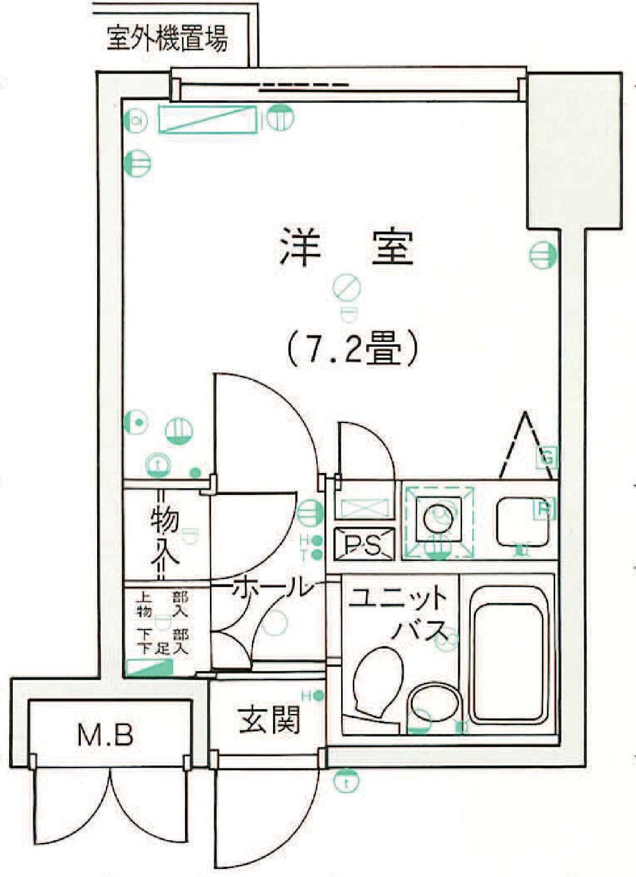 プチモンド山中湖(ワンルーム/1階)の間取り写真
