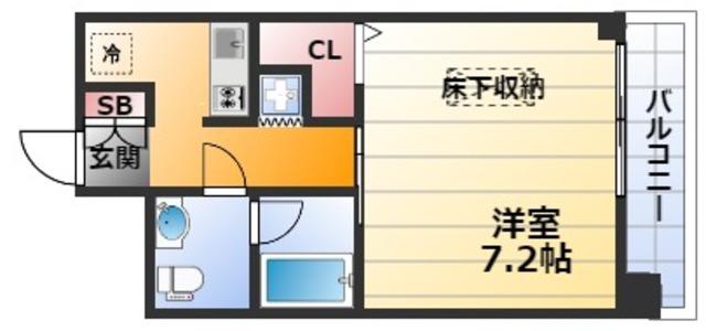 W.O.B.MIKUNI(1K/2階)の間取り写真
