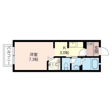 アンゼリカ(1K/2階)の間取り写真