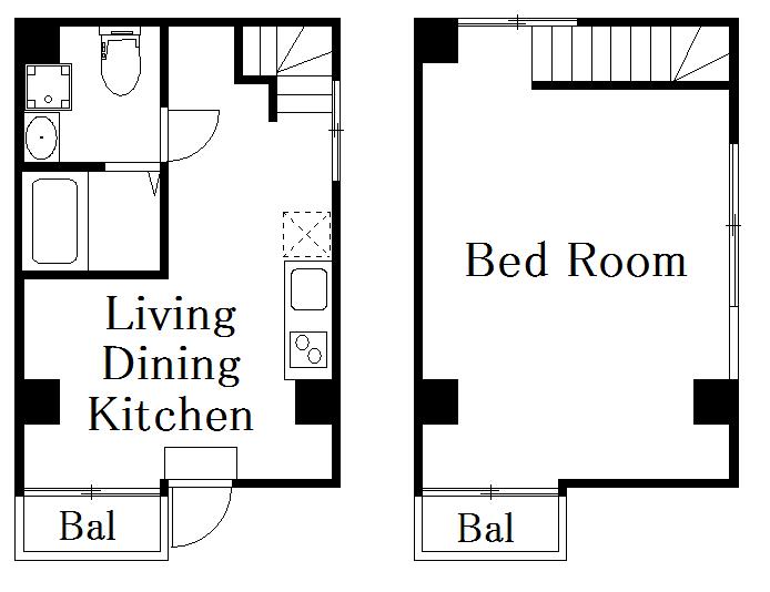 DECOR RESIDENCE田原町(1LDK/5階)の間取り写真