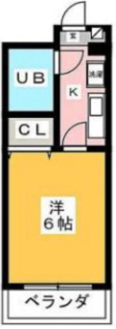 ベルエアー南長崎(1K/4階)の間取り写真