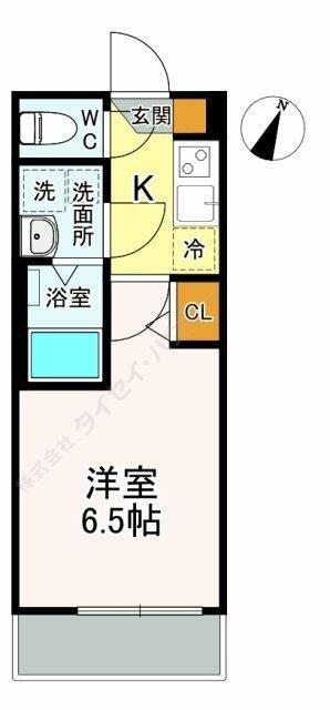 ウィンメゾン薬園台(1K/1階)の間取り写真