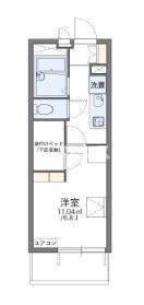 レオパレスMSハイツ(1K/2階)の間取り写真