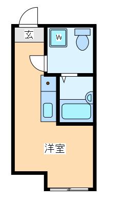 プリメーラ川崎(ワンルーム/2階)の間取り写真