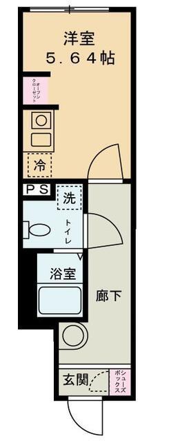 シロンコート杉並(ワンルーム/B1階)の間取り写真