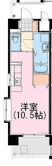 エトワール千草(ワンルーム/5階)の間取り写真