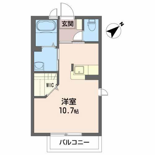 シャーメゾンK(ワンルーム/1階)の間取り写真