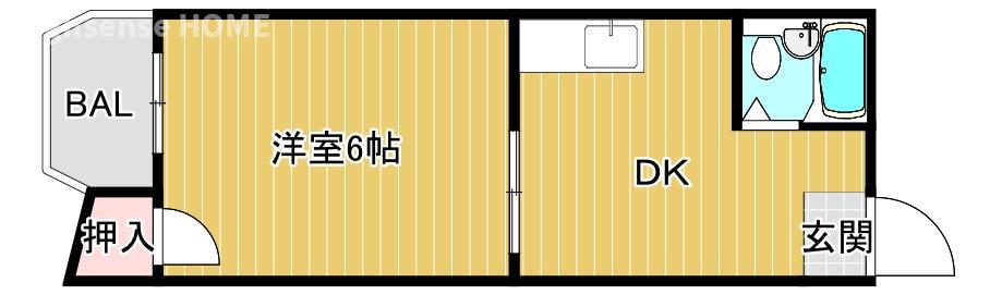 LU SHEETA(1DK/3階)の間取り写真