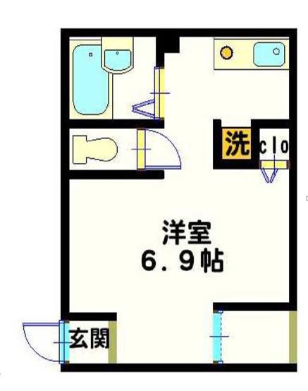ZESTY MEGURO(ワンルーム/4階)の間取り写真