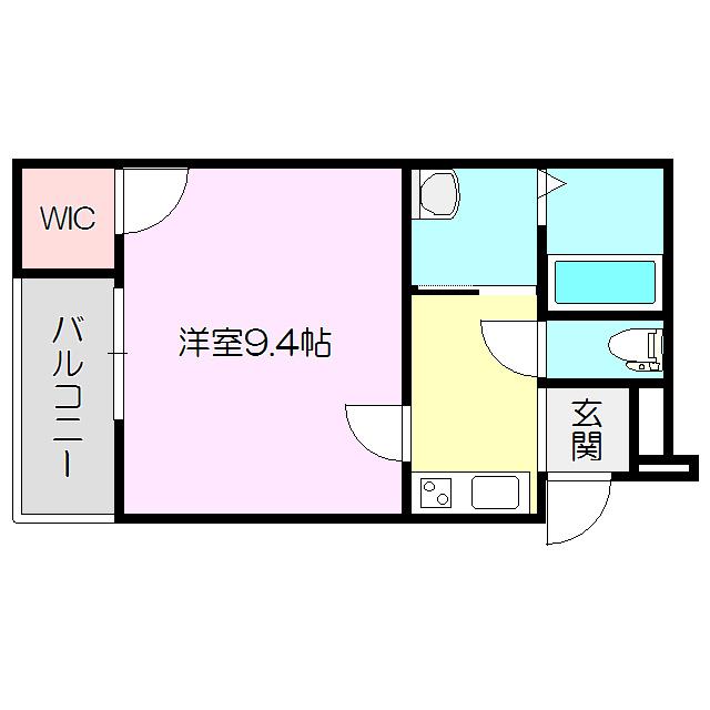 フジパレス東淀川Ⅵ番館(1K/3階)の間取り写真