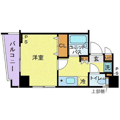 サイレントフォレスト池袋(1K/6階)の間取り写真