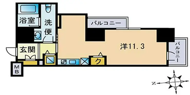 セレニティコート渋谷神泉 10階階 間取り