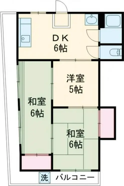 村上マンション 5階階 間取り