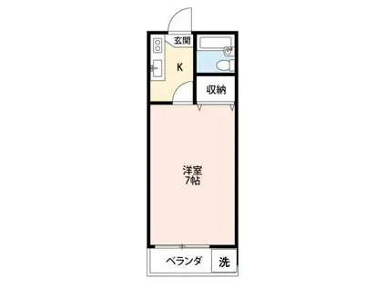 和泉コーポ(1K/2階)の間取り写真