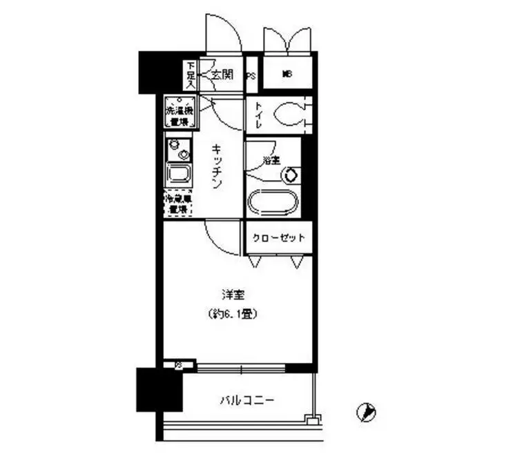 アストリア鶴見 8階階 間取り