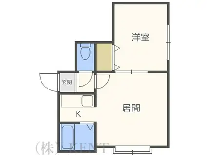 PREDONIA 24プレドニア24(1LDK/2階)の間取り写真