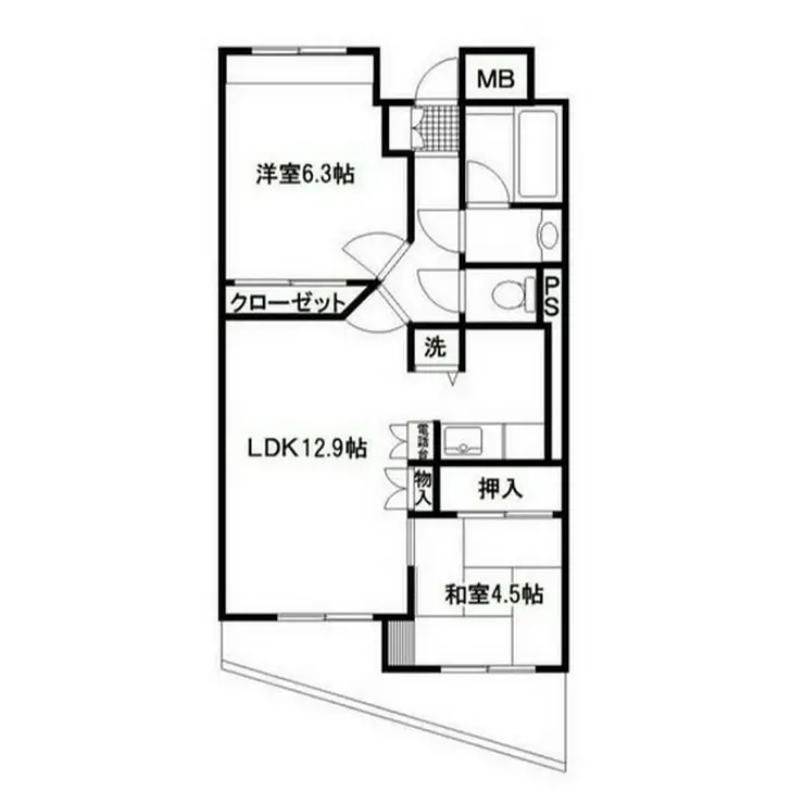 鶴見イーストリバー 3階階 間取り