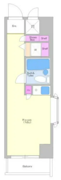 ライオンズマンション川崎第12 4階階 間取り