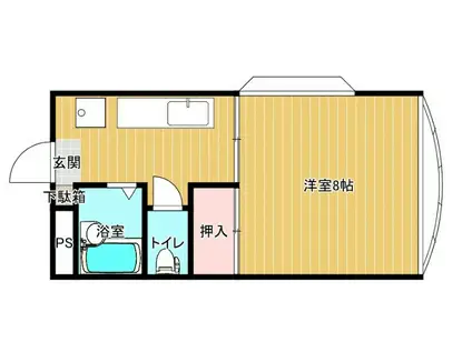 マナーハウス(1K/2階)の間取り写真