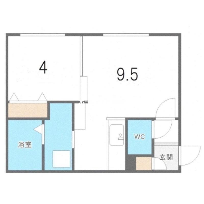 TRULLI(1LDK/4階)の間取り写真