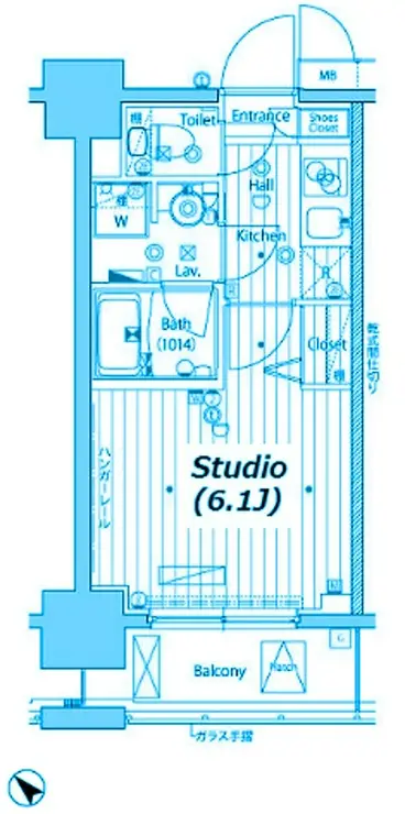 ガーラ・プレシャス川崎 11階階 間取り
