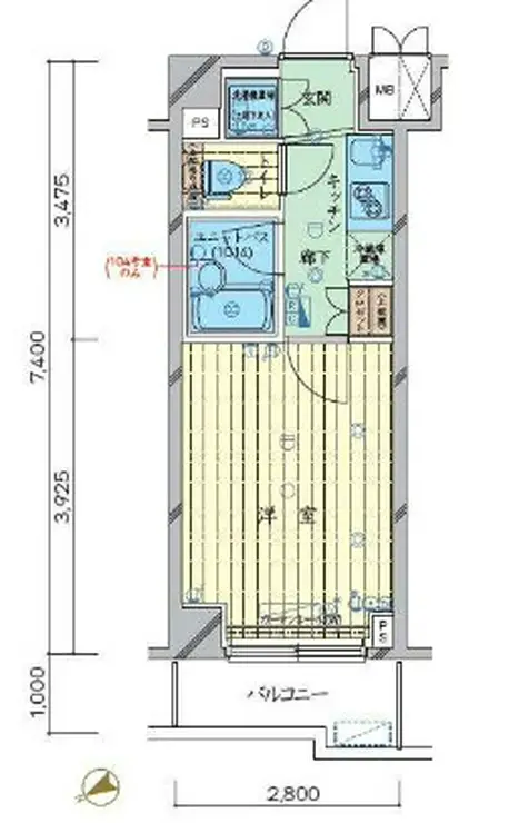 ルーブル品川南大井 4階階 間取り