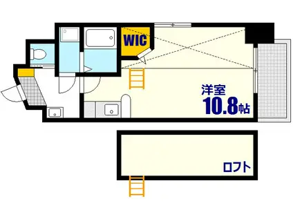 KATAYAMABLDG19(ワンルーム/5階)の間取り写真