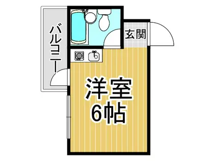 松崎マンション(1K/3階)の間取り写真