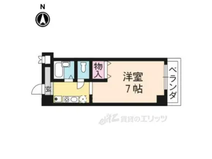 フローラ―ビュー赤マンマ(1K/3階)の間取り写真