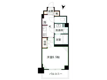 フレンシア高円寺北(1K/2階)の間取り写真