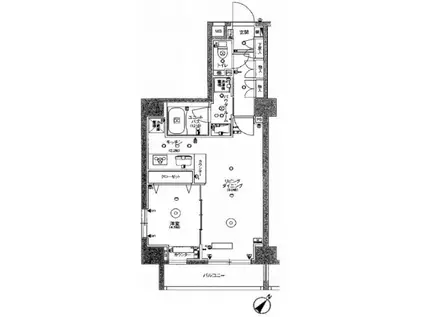 スカイコートパレス押上II(1LDK/5階)の間取り写真