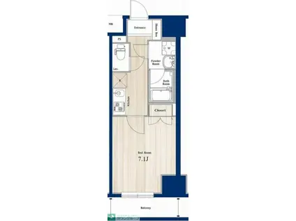 N-STAGE 亀戸(1K/10階)の間取り写真