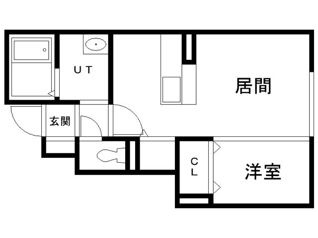 フローラル花園(1LDK/1階)の間取り写真