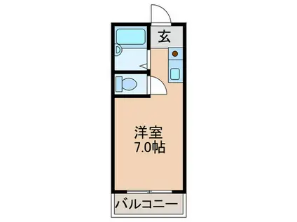 メゾンデール(ワンルーム/3階)の間取り写真