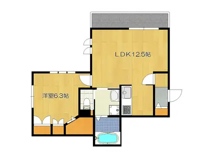 PRESTIGEAプレステージア(1LDK/5階)の間取り写真