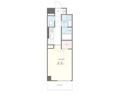 メゾンドグランマレ(1K/2階)の間取り写真