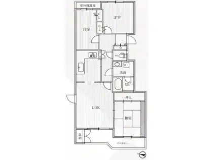 ティーズガーデン横浜反町(3LDK/5階)の間取り写真