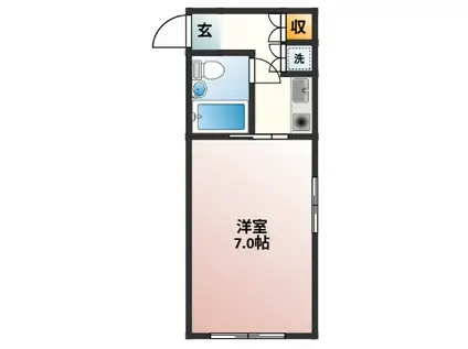 ジョイム東十条(1K/2階)の間取り写真